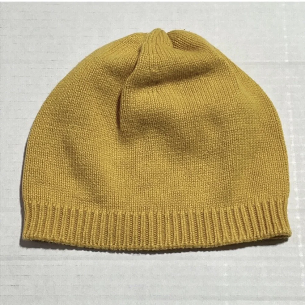 June & January Marigold cotton beanie 12/24m